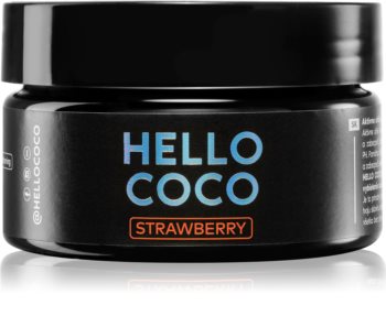 Hello Coco Strawberry aktívne uhlie na bielenie zubov