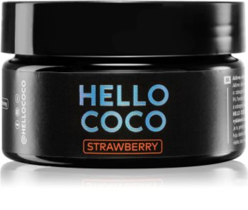 Hello Coco Strawberry dantų balinimo priemonė su anglimi