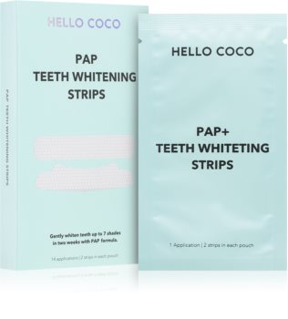 Hello Coco PAP+ Teeth Whitening Strips Balinošas plāksnītes zobiem