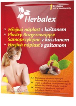 Herbalex Chestnut warm patch согревающий пластырь с усиленным действием против боли