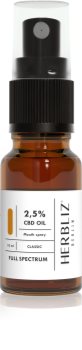 Herbliz Classic CBD Oil 2,5% Izsmidzināms mutes atsvaidzinātājs ar CBD