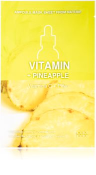 Holika Holika Ampoule Mask Sheet From Nature Vitamin C + Pineapple plátýnková maska s energizujícím účinkem