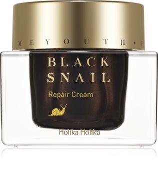 Holika Holika Prime Youth Black Snail crema nutritiva pentru reparare extract de melc