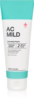 Holika Holika AC Mild Cleansing Foam spuma de curatare ce echilibreaza excesul sebum pentru ten acneic