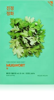 Holika Holika Pure Essence Mugwort plátýnková maska se zklidňujícím účinkem