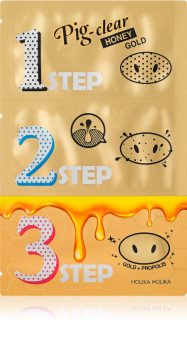 Holika Holika Pig Nose Honey Gold почистваща лепенка за запушени пори по носа