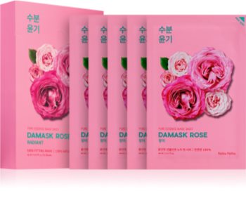 Holika Holika Pure Essence Damask Rose plátýnková maska s hydratačním a revitalizačním účinkem