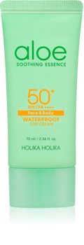 Holika Holika Aloe Soothing Essence crema pentru protecție solară rezistenta la apa SPF 50+