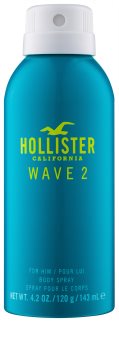 Hollister Wave 2 spray corporal para homens 143 ml