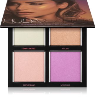 Huda Beauty 3D Summer Highlighter paleta de iluminadores