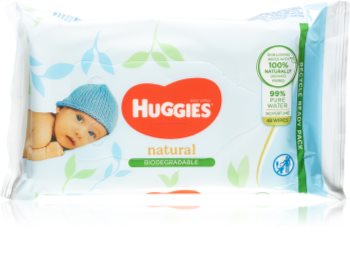 Huggies Natural Biodegradable Cleansing Wipes for Children from Birth