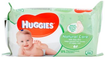 Huggies Natural Care servetele pentru curatare cu aloe vera
