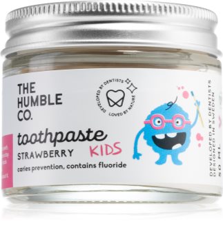 The Humble Co. Natural Toothpaste Kids natürliche Zahnpasta für Kinder mit Erdbeergeschmack