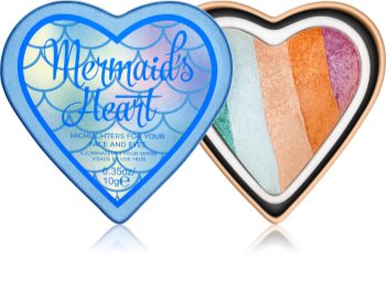 I Heart Revolution Mermaids Heart iluminator pentru față și zona ochilor