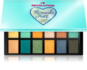 I Heart Revolution Mermaids Heart Lidschatten-Palette