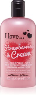 I love... Strawberries & Cream sprchový a koupelový krém