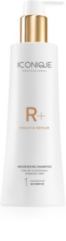 ICONIQUE Keratin repair shampoo rigenerante alla cheratina per capelli rovinati e secchi
