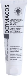 Ideepharm Dermacos Freckles Skin Discoloration crema aclaradora de noche para pieles hiperpigmentadas