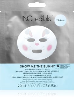 INC.redible Show Me the Bunny pleťová maska pre mastnú a zmiešanú pleť