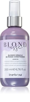Inebrya BLONDesse Blonde Miracle Bi-Phase Conditioner 2 fázisú, öblítést nem igénylő kondicionáló szőke hajra