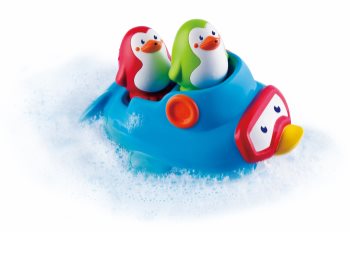 Infantino Water Toy Ship with Penguins brinquedo para banho