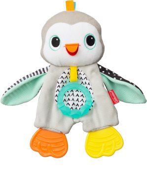 Infantino Cuddly Teether Penguin Plüschspielzeug mit Beißring