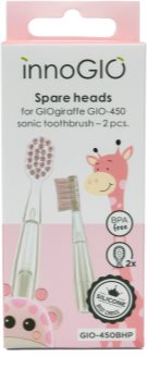 innoGIO GIOGiraffe Spare Heads for Sonic Toothbrush Zobu sukas maināmie uzgaļi elektriskajai zobu sukai ar skaņu bērniem