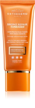 Institut Esthederm Bronz Repair Sunkissed Protective Anti-Wrinkle And Firming Tinted Face Care tónovací ochranný krém proti vráskám