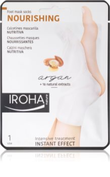 Iroha Nourishing Argan regenererende sheet mask voor voeten en nagels