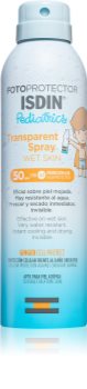 ISDIN Pediatrics Transparent Spray apsaugos nuo saulės kremas vaikams SPF 50