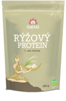 ISWARI Rýžový protein 80% proteinový prášek k přípravě nápoje s bohatým obsahem bílkovin s výbornou stravitelností