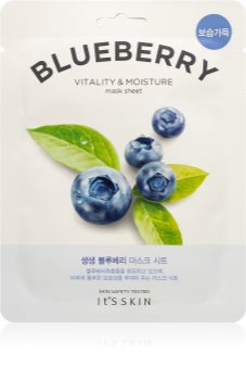 It´s Skin The Fresh Mask Blueberry hidratáló gézmaszk revitalizáló hatású