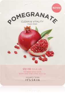 It´s Skin The Fresh Mask Pomegranate plátýnková maska pro rozjasnění a vitalitu pleti