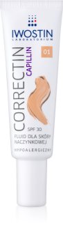 Iwostin Capillin Correctin dlouhodobě krycí posilující fluid pro pleť se sklonem ke zčervenání SPF 30