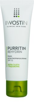 Iwostin Purritin Rehydrin Anti-Faltencreme für fettige Haut mit Neigung zu Akne
