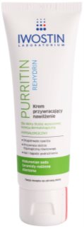 Iwostin Purritin Rehydrin Feuchtigkeitscreme für durch die Akne Behandlung trockene und irritierte Haut