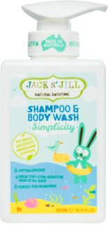 Jack N’ Jill Simplicity jemný sprchový gel a šampon pro děti 2 v 1
