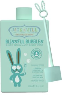 Jack N’ Jill Natural Bathtime Blissful Bubbles pjena za kupanje s puhalicom za mjehuriće od sapunice