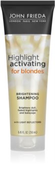 John Frieda Sheer Blonde Highlight Activating shampoing hydratant pour cheveux blonds