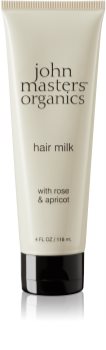 John Masters Organics Rose & Apricot mleczko bez spłukiwania do suchych końcówek włosów