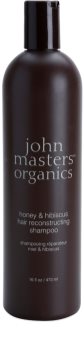 John Masters Organics Honey & Hibiscus obnovující šampon pro posílení vlasů