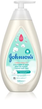 Johnson's® Cottontouch bublinková koupel a mycí gel 2 v 1