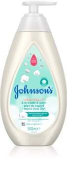 Johnson's® Cottontouch Sprudelbad und Waschgel 2 in 1
