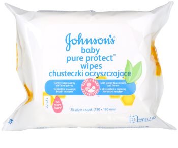 Johnson's Baby Pure Protect toallitas húmedas limpiadoras para niños