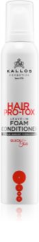 Kallos Hair Pro-Tox Foam Conditioner après-shampoing sans rinçage pour cheveux affaiblis et stressés