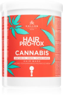 Kallos Hair Pro-Tox Cannabis maschera rigenerante per capelli con olio di cannabis