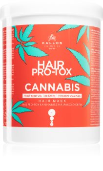 Kallos Hair Pro-Tox Cannabis regenerierende Maske für die Haare mit Hanföl