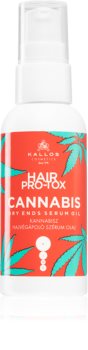 Kallos Hair Pro-Tox Cannabis sérum à l'huile pour les pointes sèches