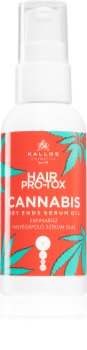 Kallos Hair Pro-Tox Cannabis siero all'olio per le punte dei capelli secche
