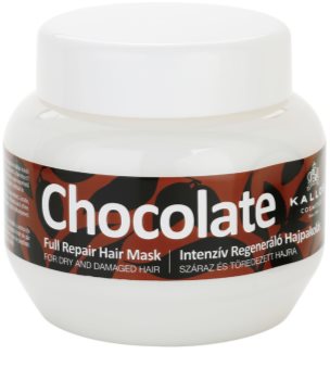 Kallos Chocolate máscara regeneradora para cabelo seco a danificado